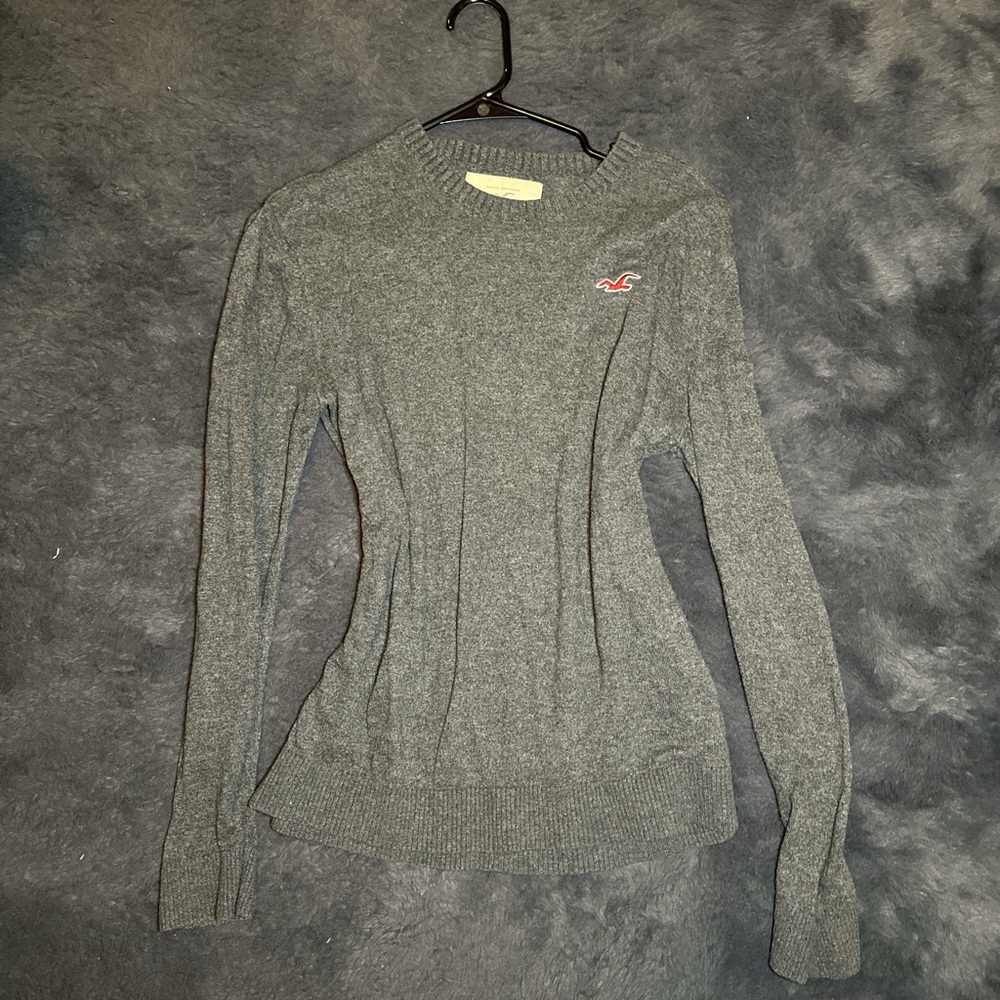 Hollister Gray Knit Sweater